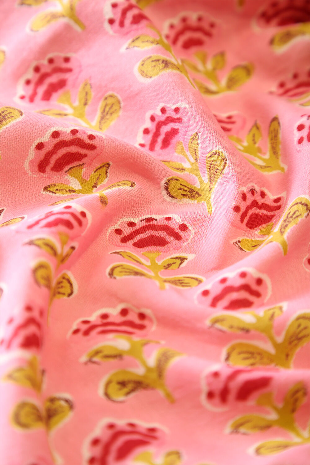 Light Pink Sanganeri Print Pure Cotton Suit Set image number null