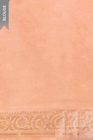 Orange Silk Viscose Cutwork Banarasi Saree thumbnail image number null