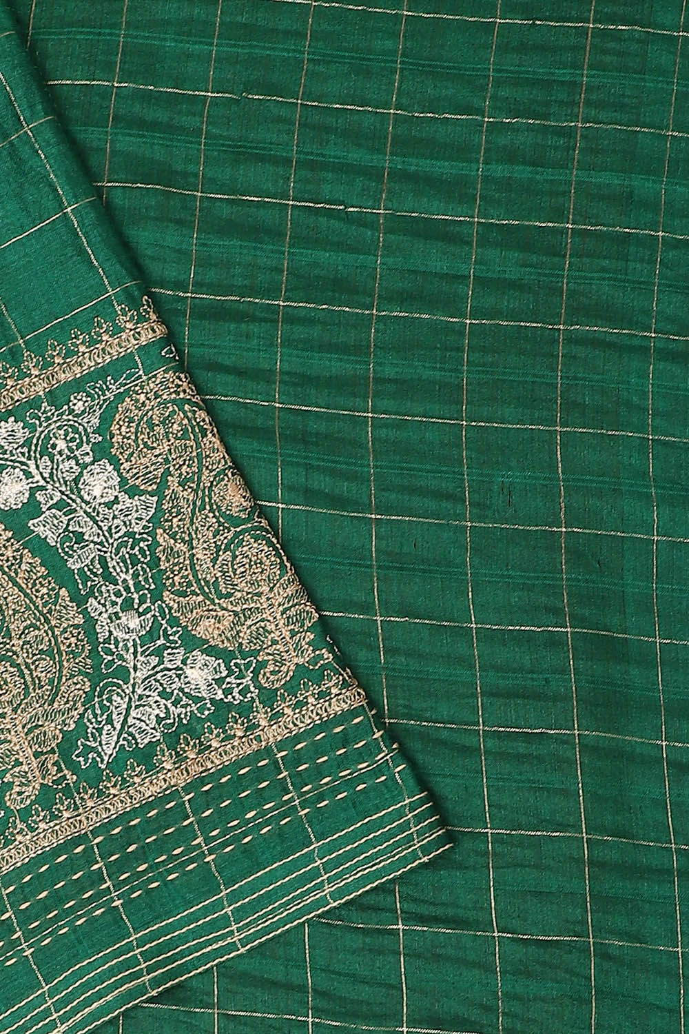Dark Green Embroidery Bhagalpuri Suit image number null