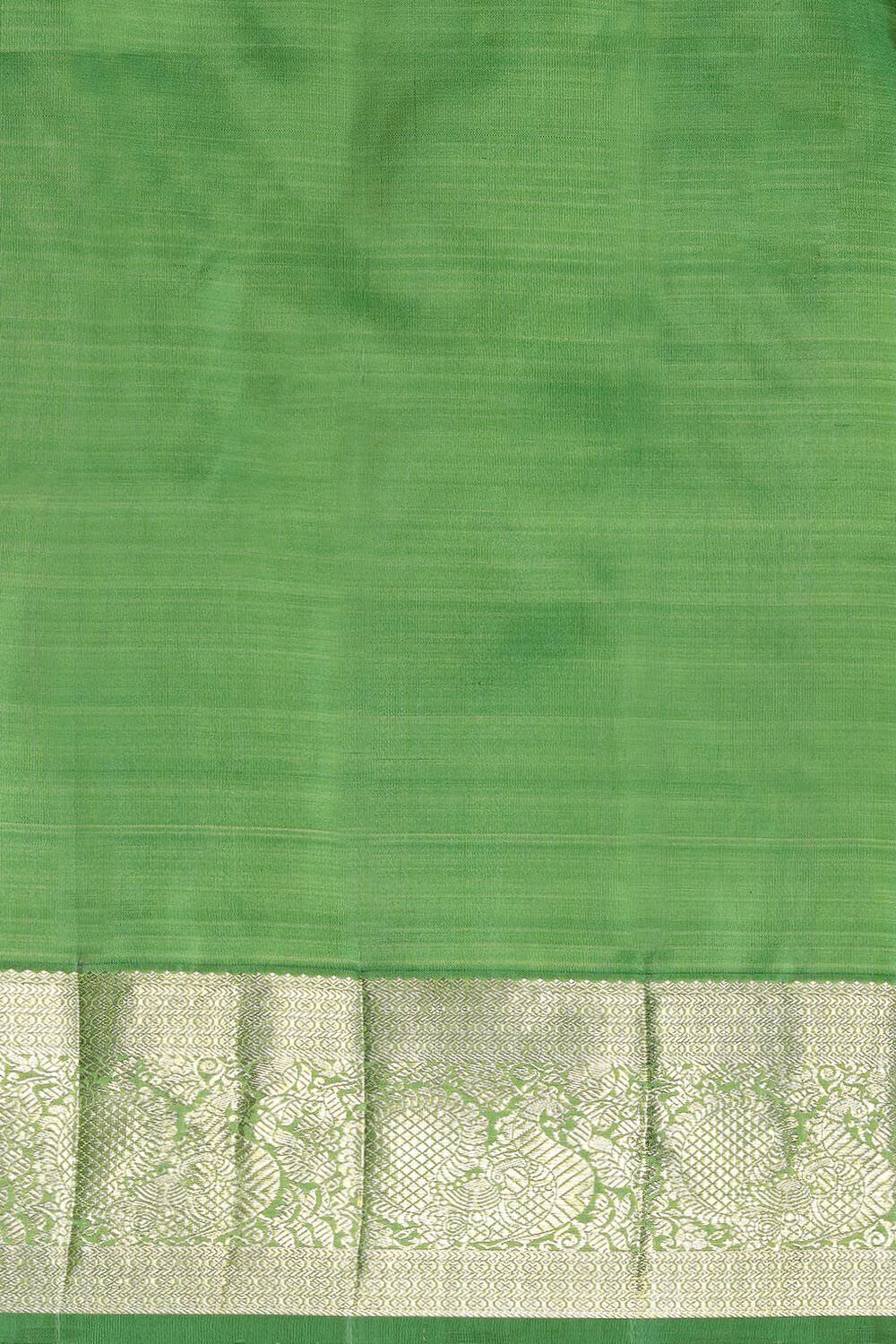 Light Yellow Pure Silk Kanjivaram Saree image number null