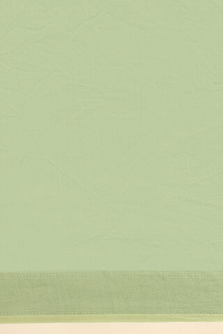 Light Green Pure Silk Cotton Printed Saree thumbnail image number null