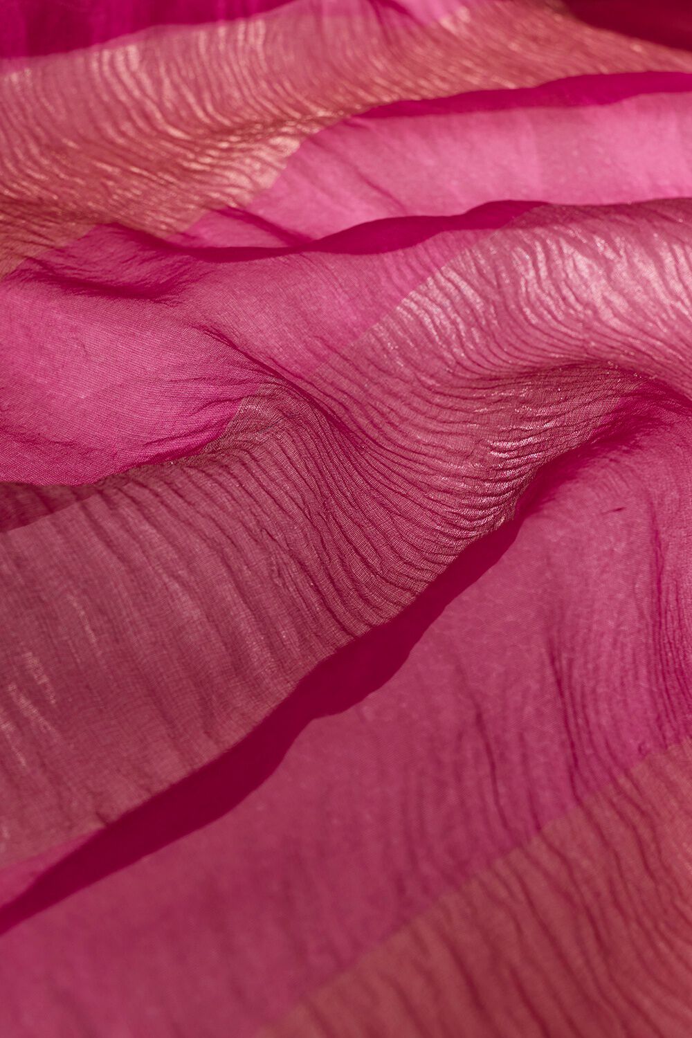 Pink Woven Pure Silk Organza Saree image number null