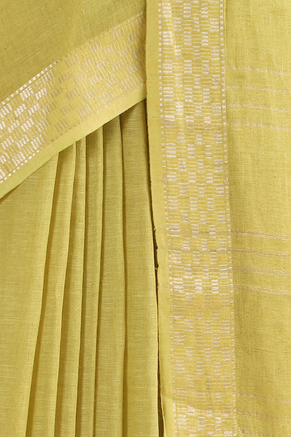 Light Pure Green Linen Bhagalpuri Saree image number null