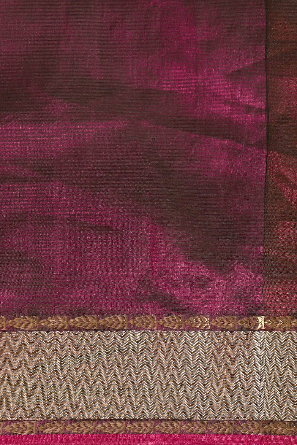 Brown Pure Cotton Tissue Maheswari Saree image number null