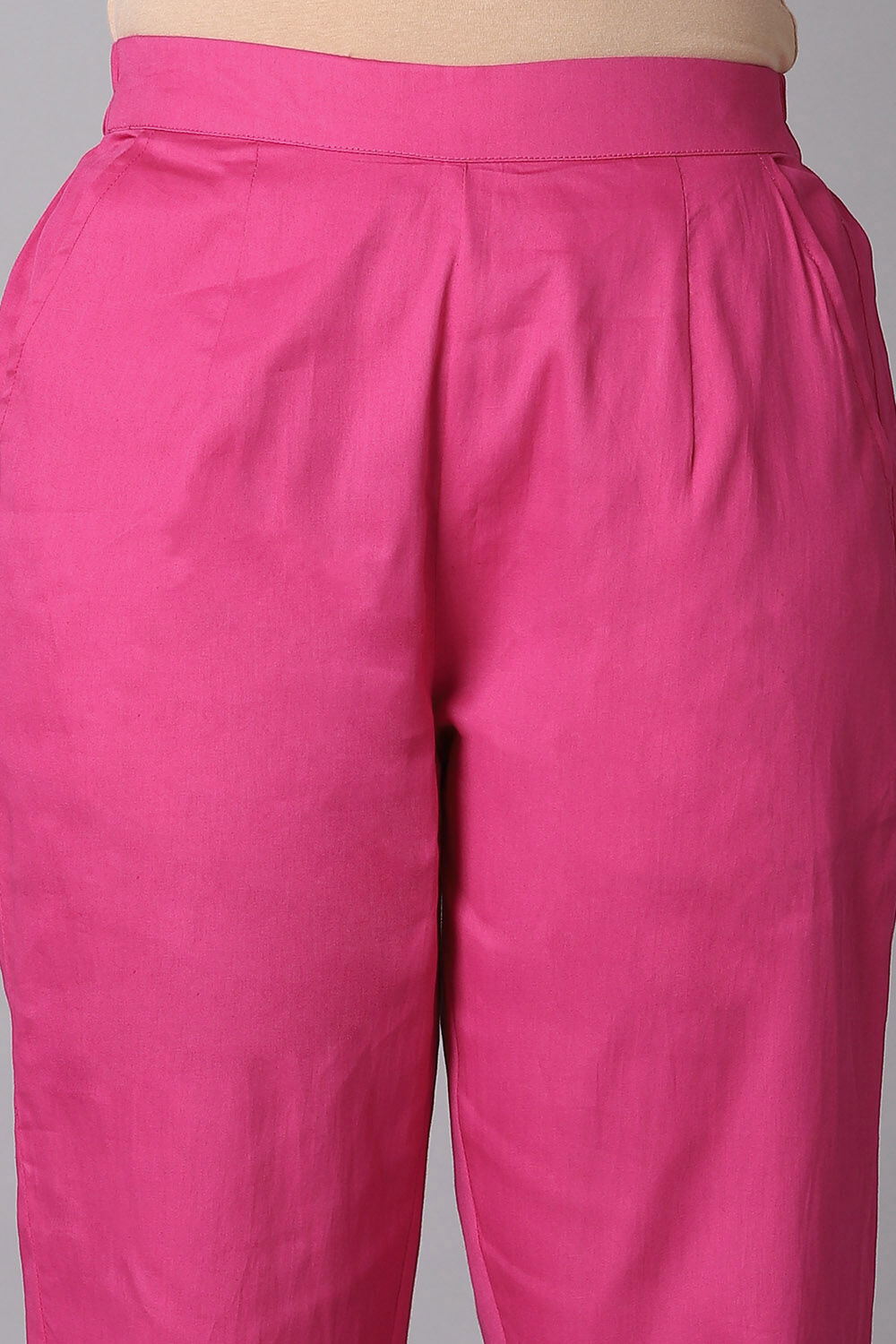 Pink Viscose Applique Kurta Set image number null