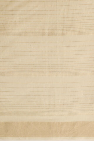 Off White Tussar Silk Block Print Saree thumbnail image number null