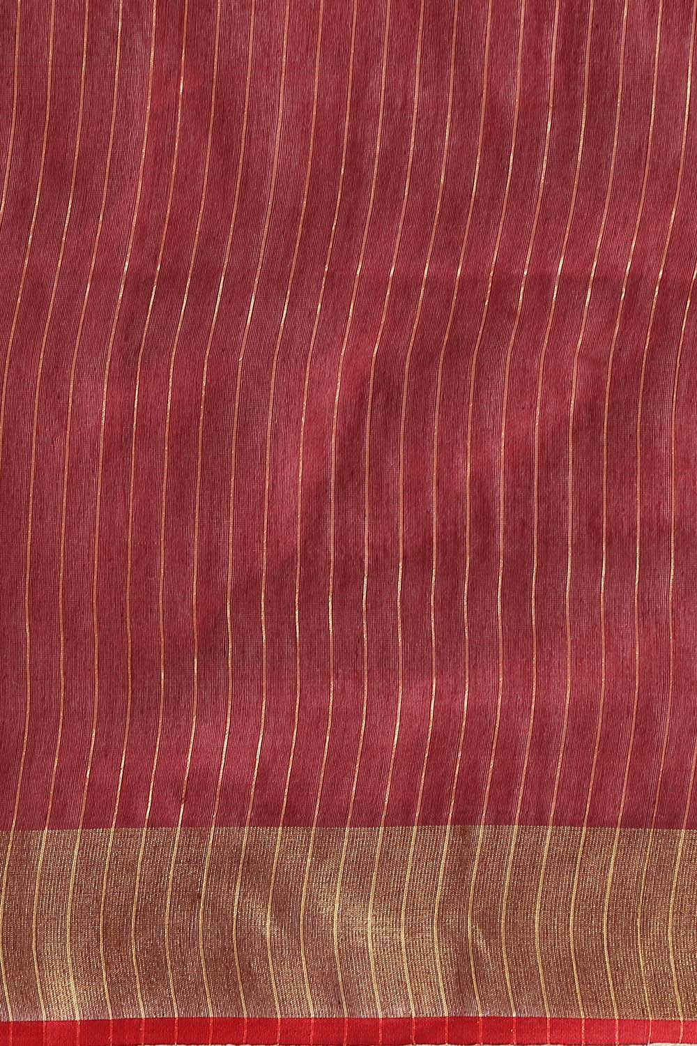 Dark Red Pure Tussar Silk Bhagalpuri Saree image number null