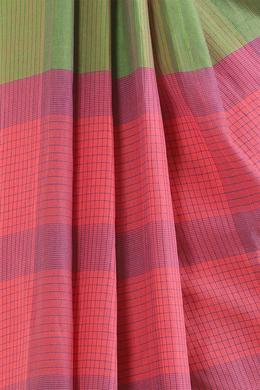 Pink Pure Cotton Bengal Saree image number null