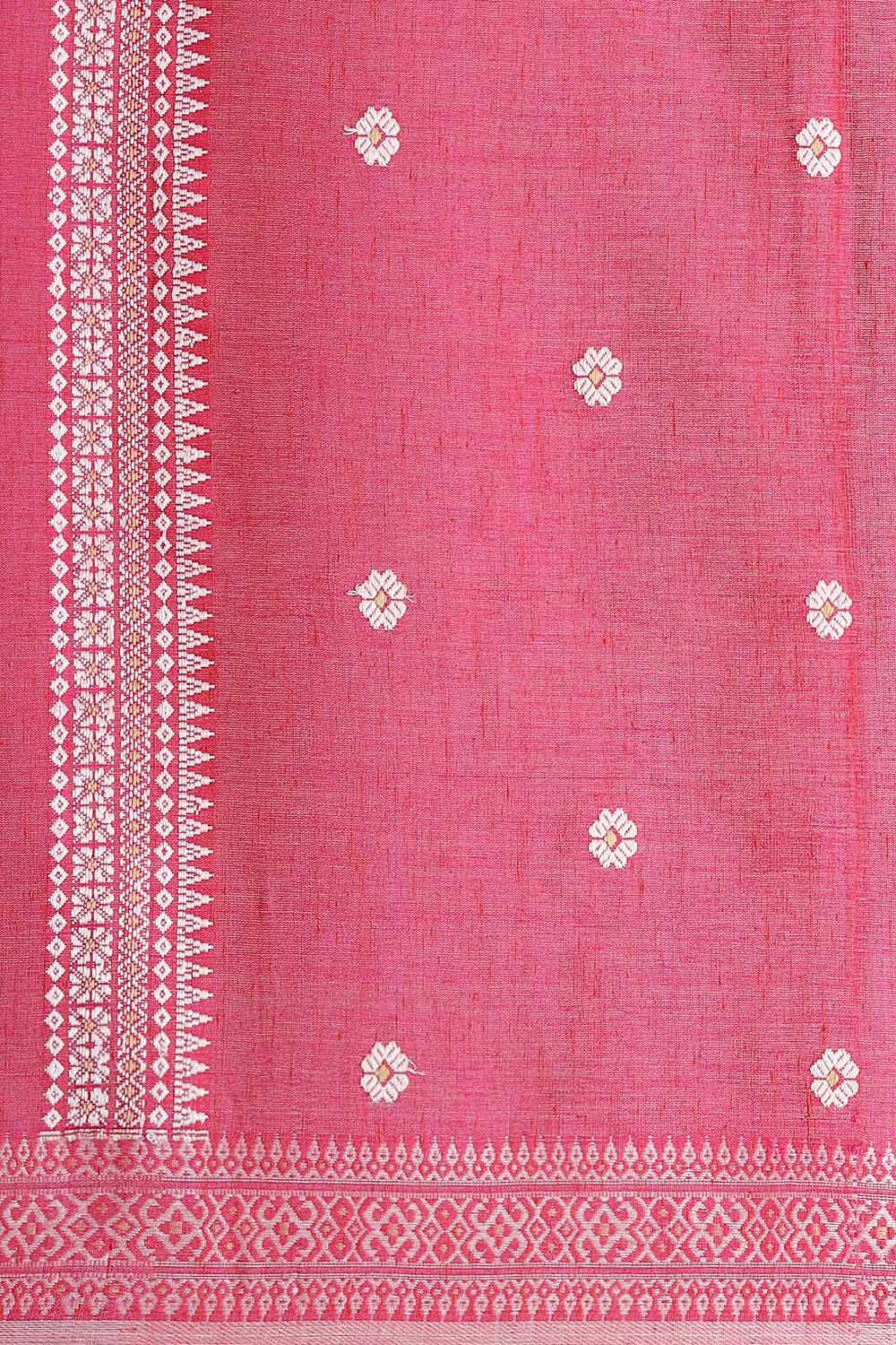 Dark Pink Modal Eri Assam Saree image number null