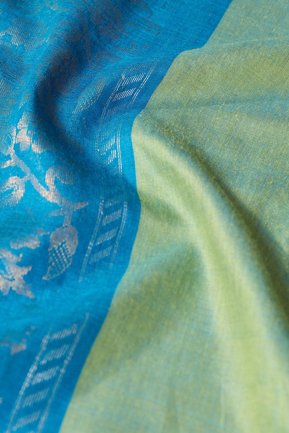 Blue Chattisgarh Woven Pure Tussar Silk Saree image number null