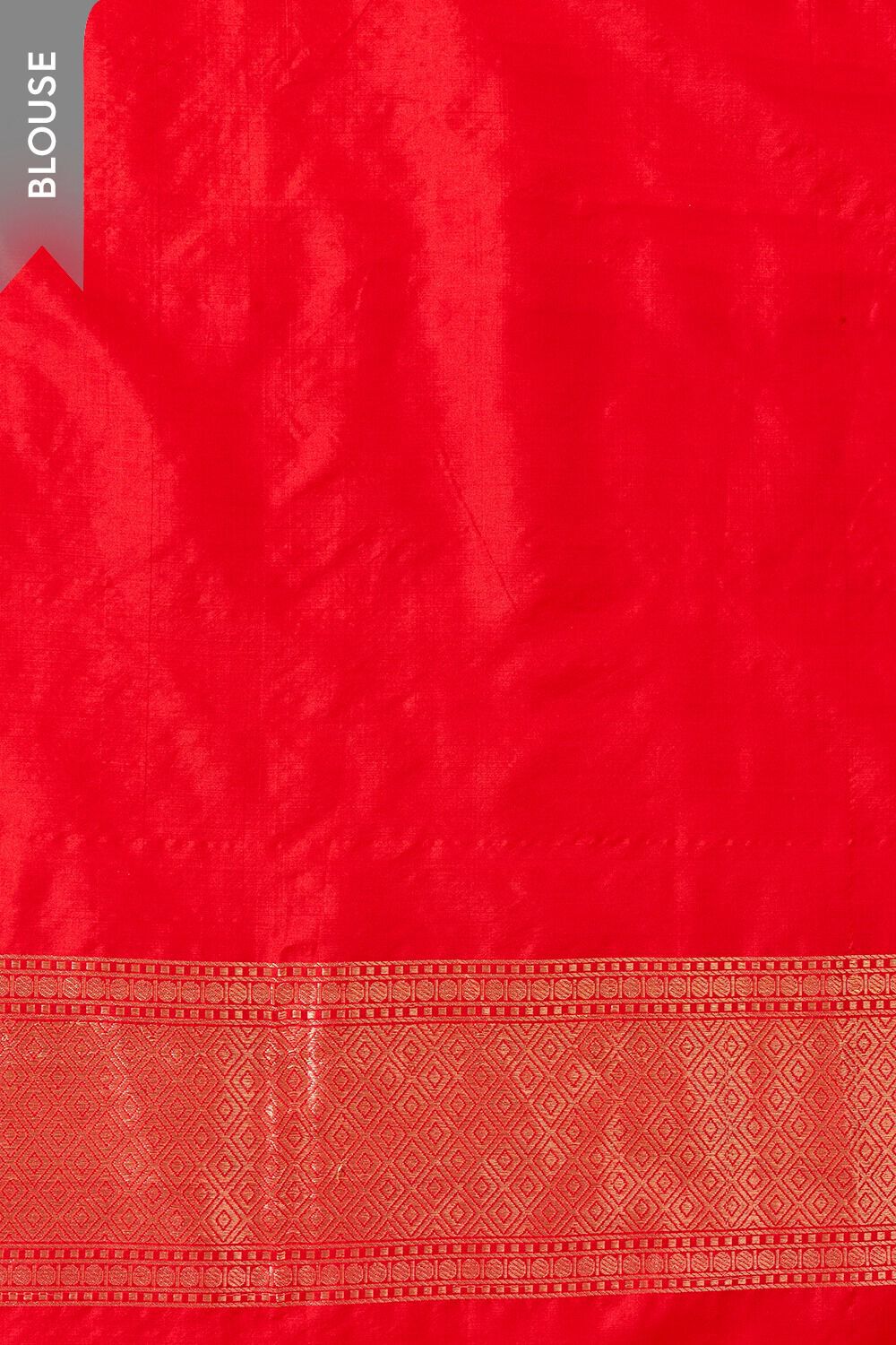 Red Pure Silk Cutwork Banaras Saree image number null