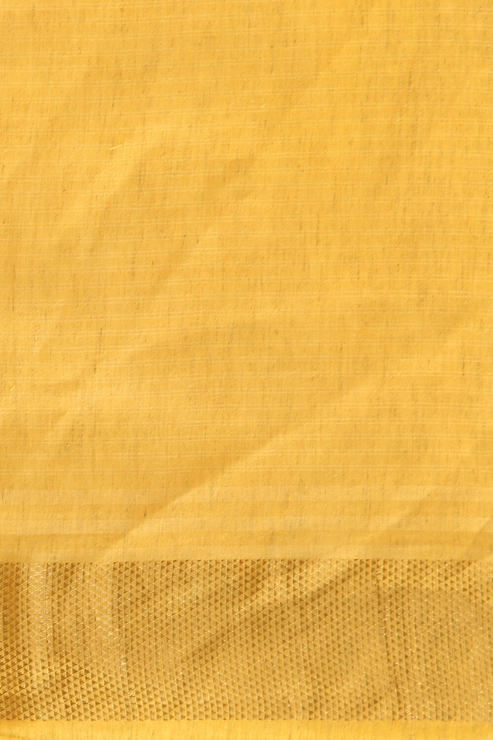 Yellow Pure Silk Linen Bhagalpuri Saree image number null