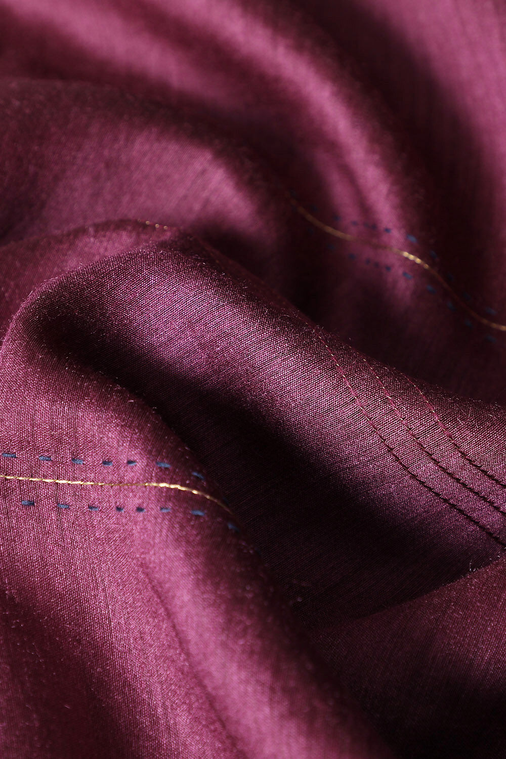Purple Pure Tussar Printed Saree image number null
