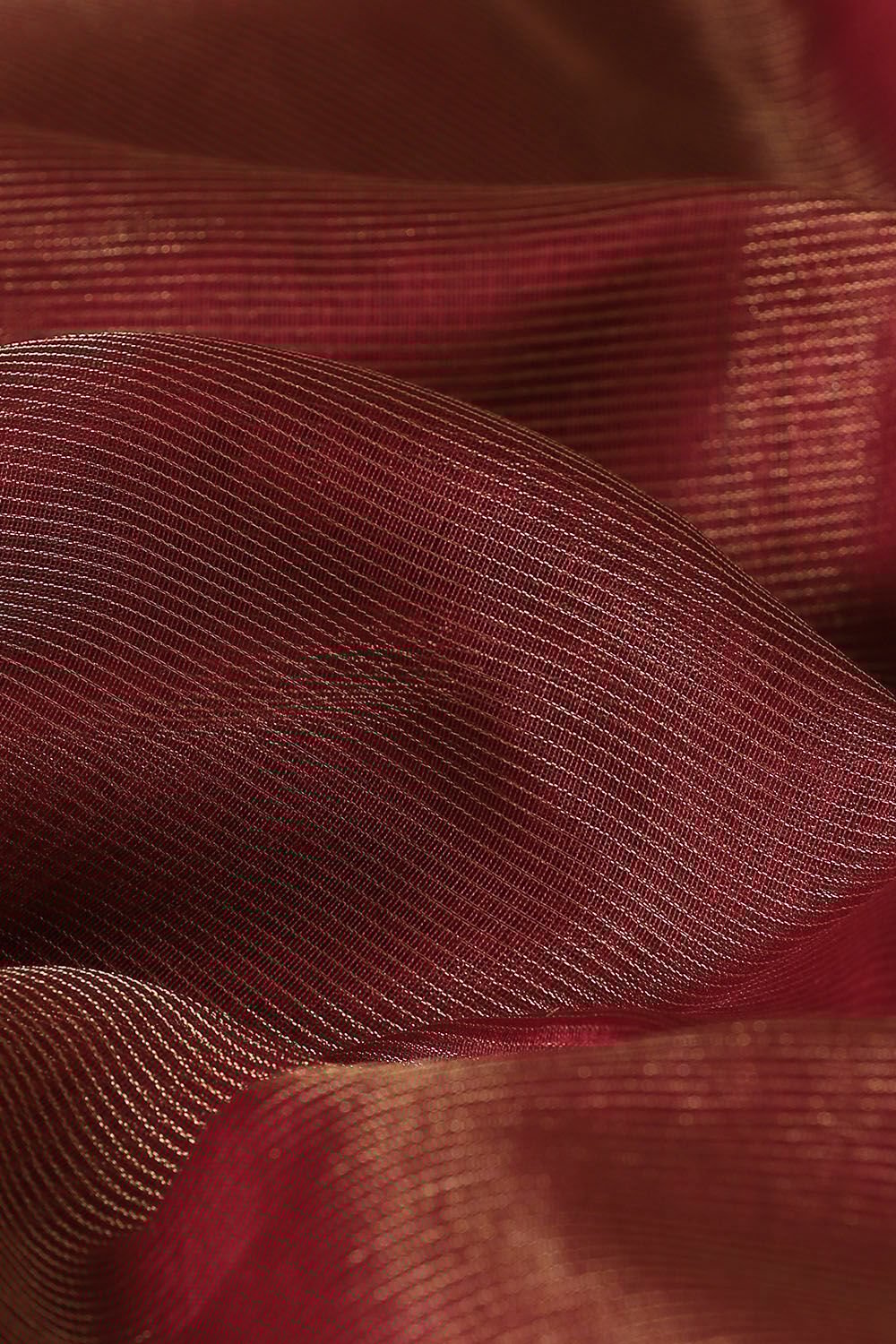 Red Pure Cotton Tissue Maheswari Saree image number null