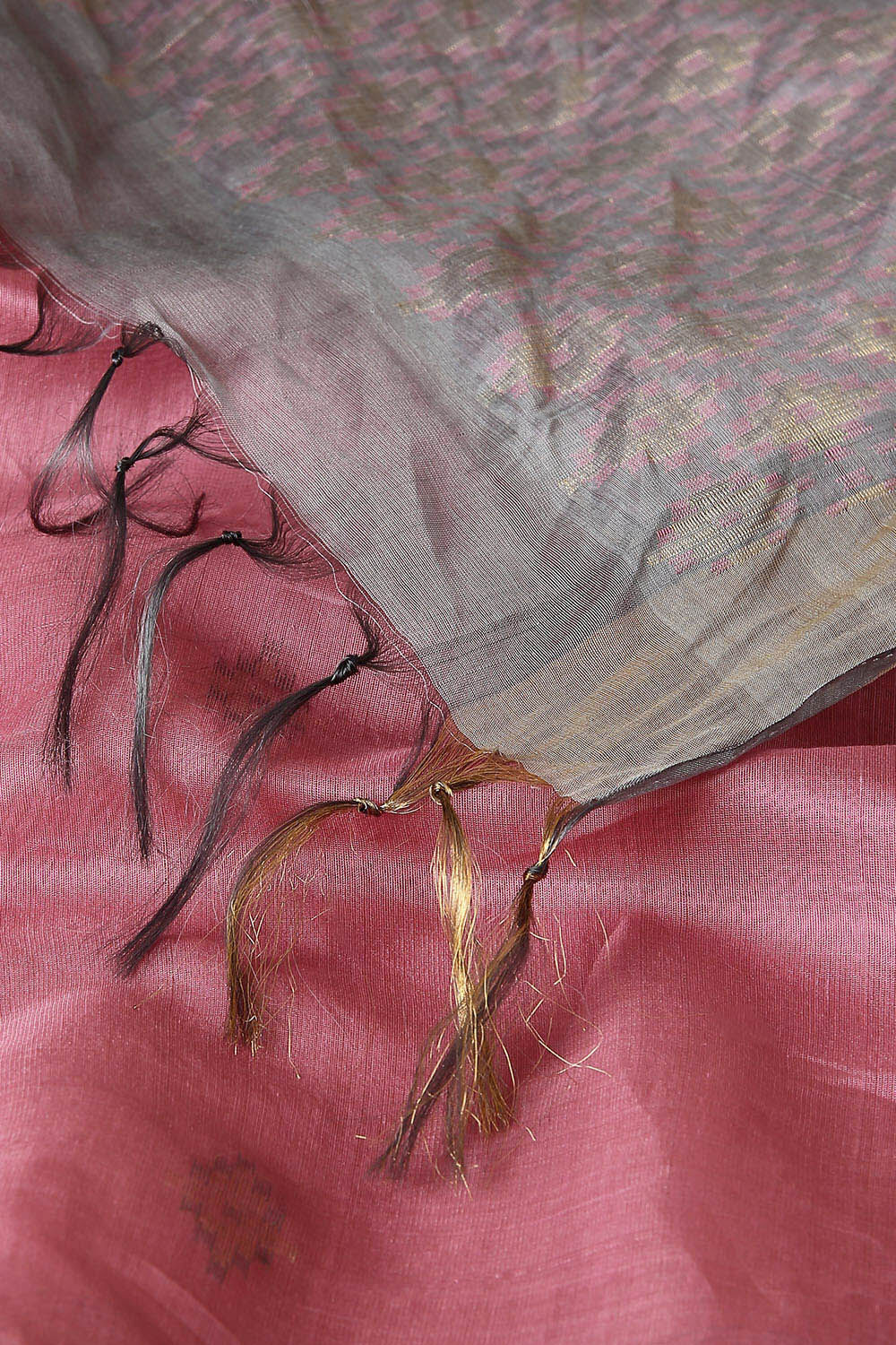 Pink Pure Silk Cotton South Saree image number null
