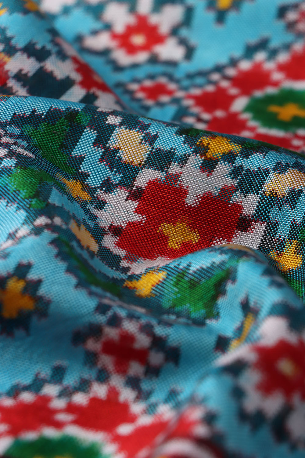 Blue Pure Silk Patan Patola Navaratna Bhat Saree image number null