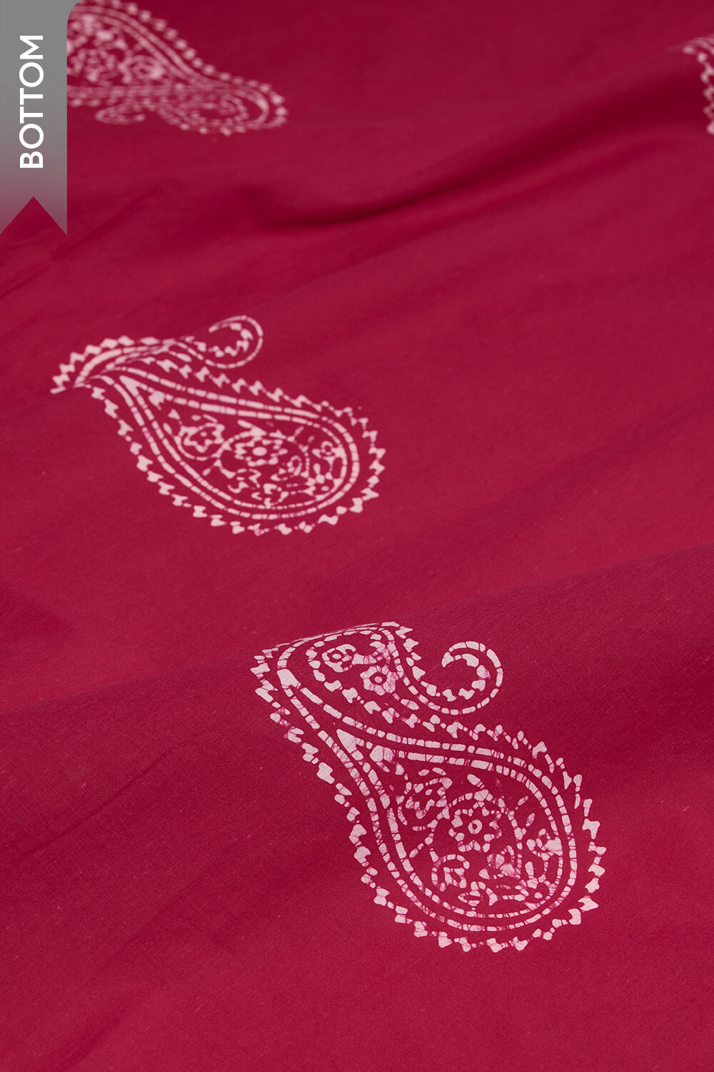 Dark Pink Batik Pure Cotton Unstitched Suit Set image number null