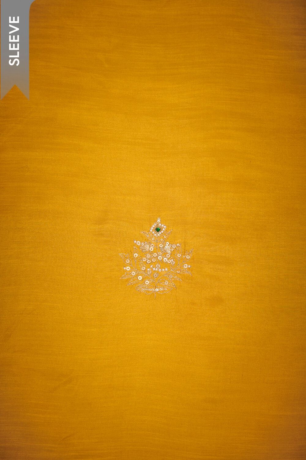 Yellow Viscose Embroidered Unstitched Suit Set image number null