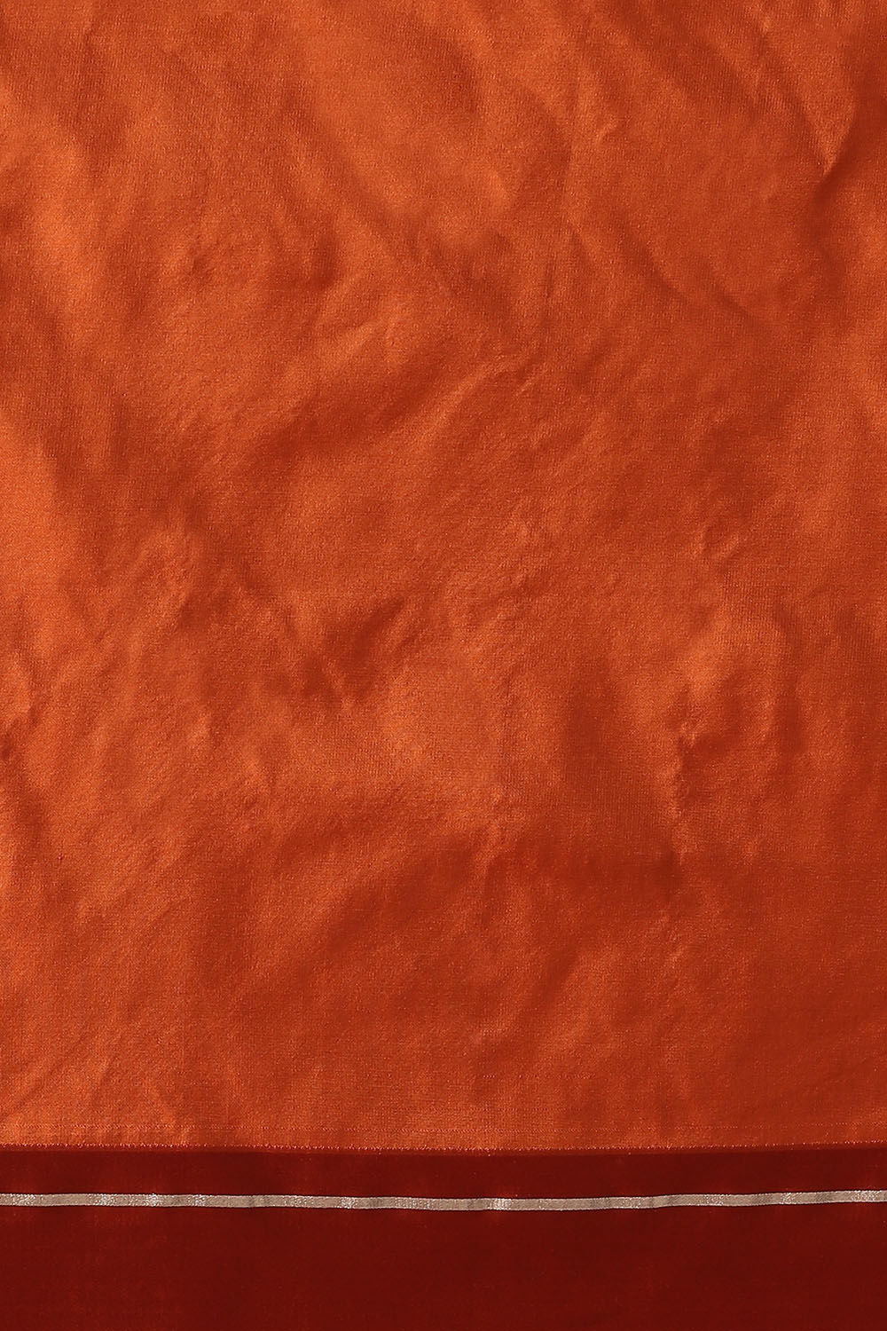 Orange Pure Silk Banarasi Tanchoi Saree image number null