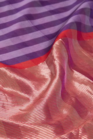 Purple Woven Pure Silk Cotton Maheshwari Saree thumbnail image number null