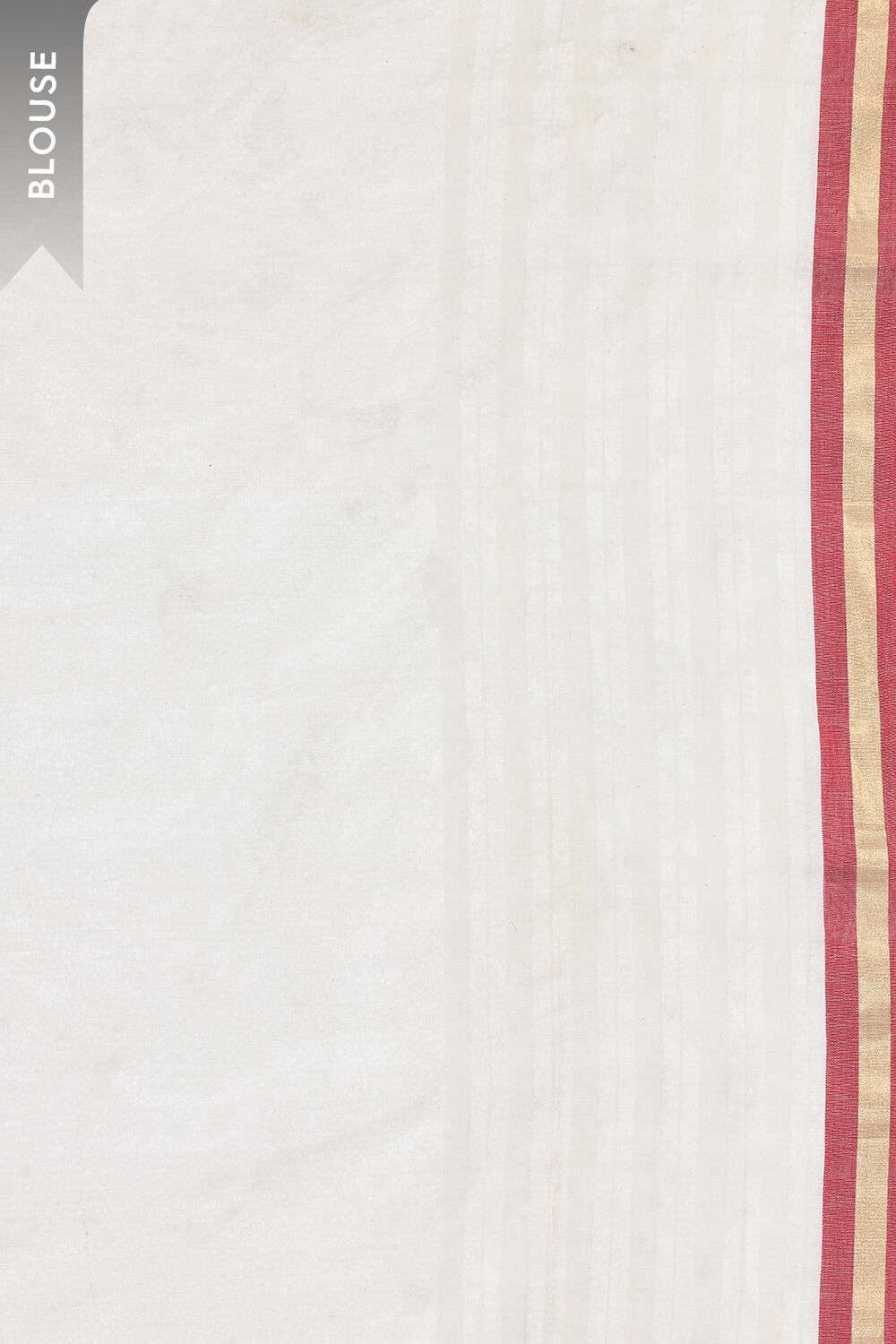 Off White Woven Pure Silk Cotton Chanderi Saree image number null