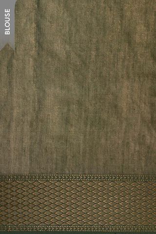 Dark Green Woven Pure Tissue Cotton Maheshwari Saree thumbnail image number null