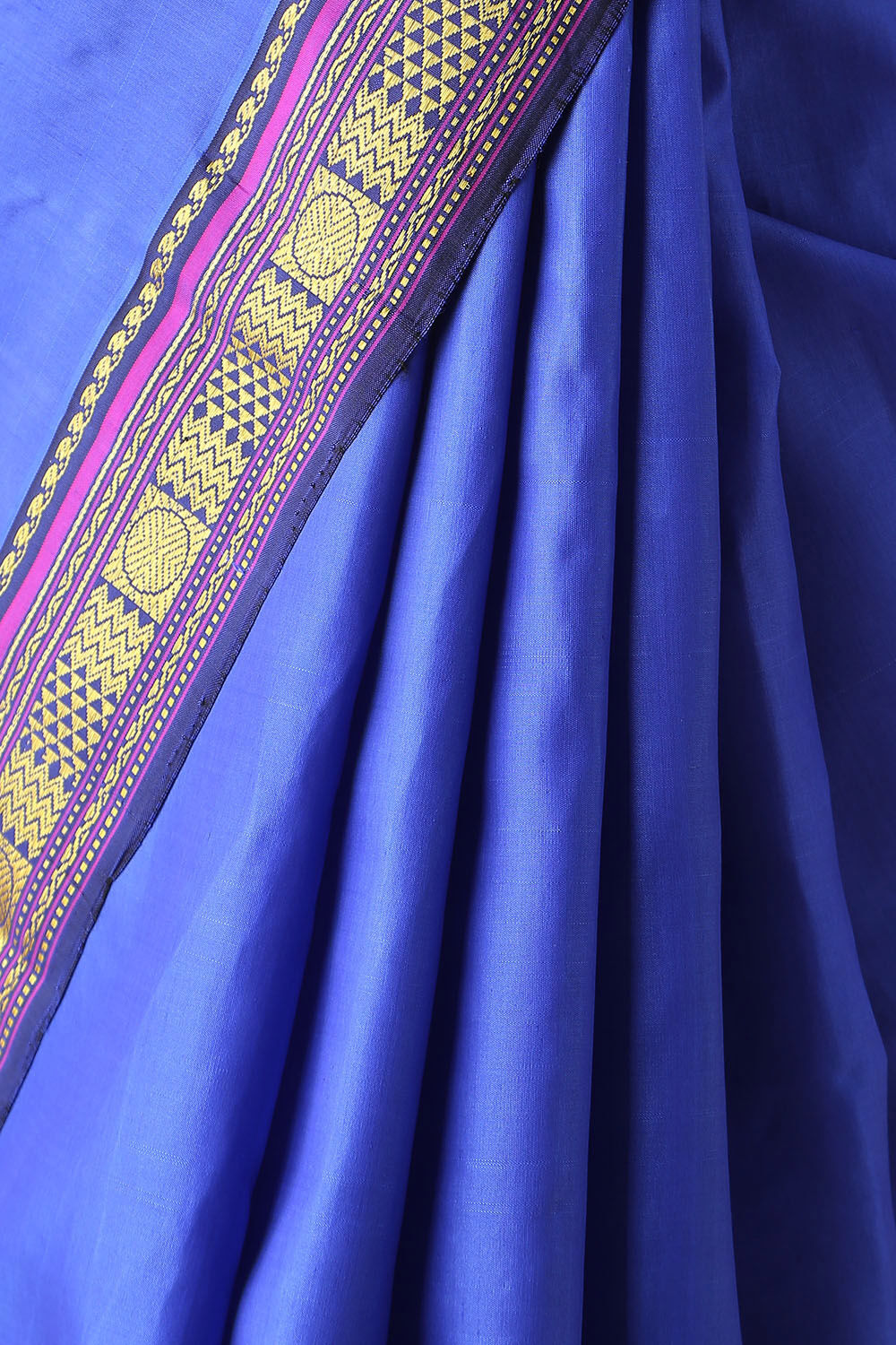 Blue Pure Silk Kanjivaram Saree image number null