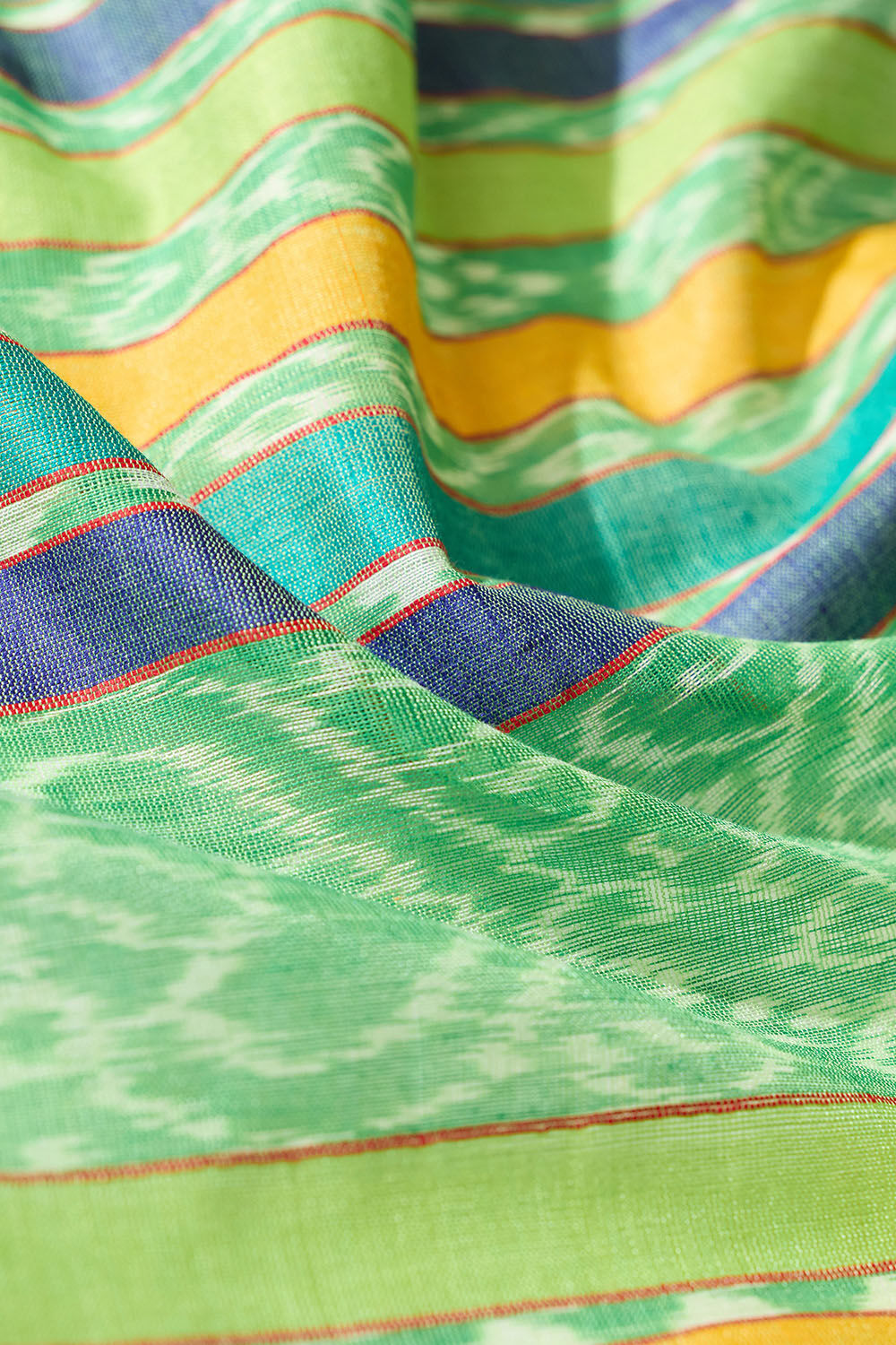 Red Ikat Pure Tussar Silk Gopalpur Saree image number null