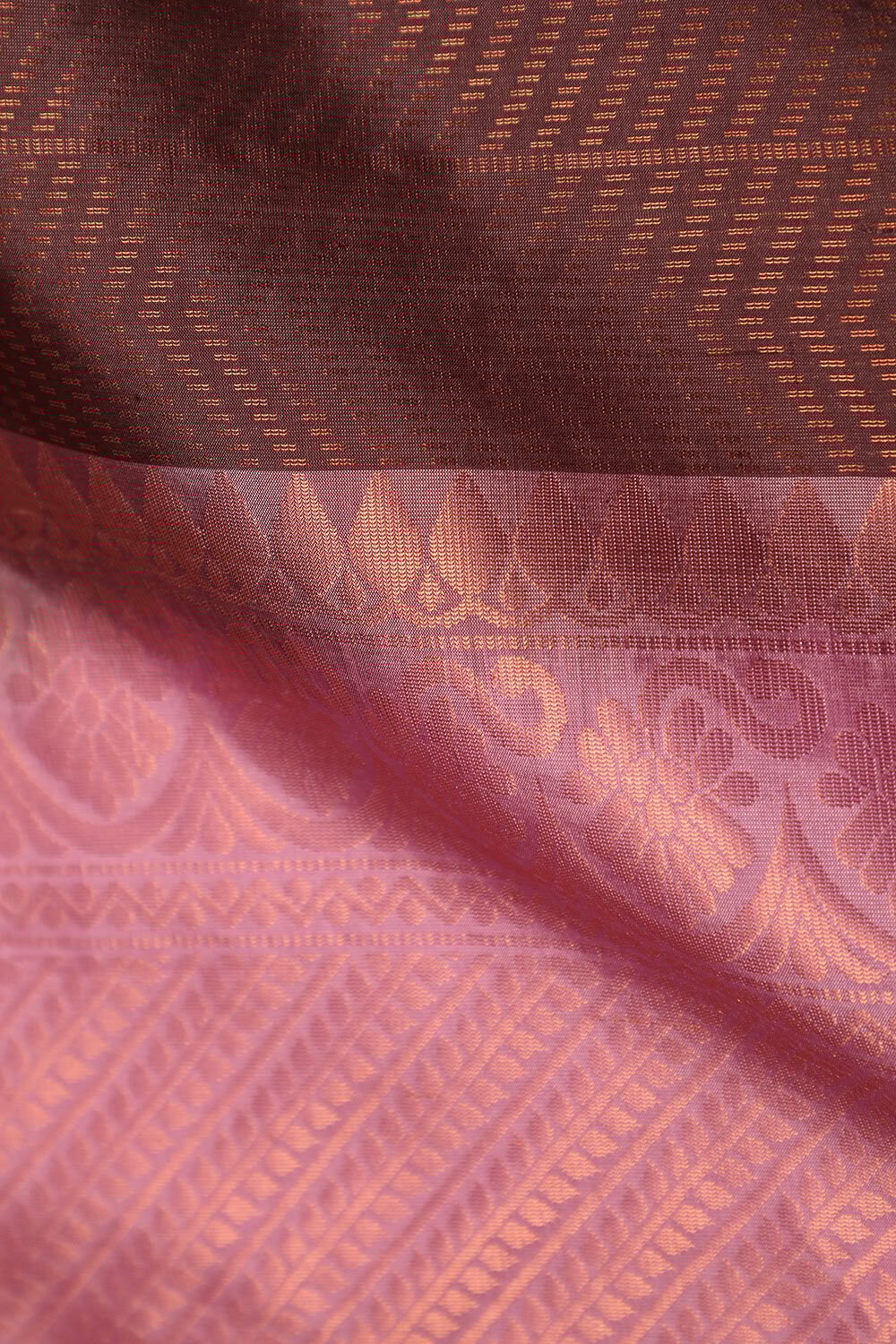 Wine South Pure Silk Woven Saree image number null