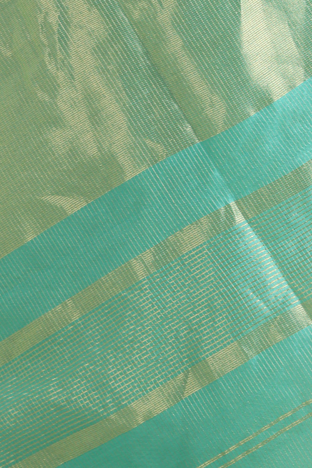 Green Pure Tissue Cotton Maheshwari Saree image number null