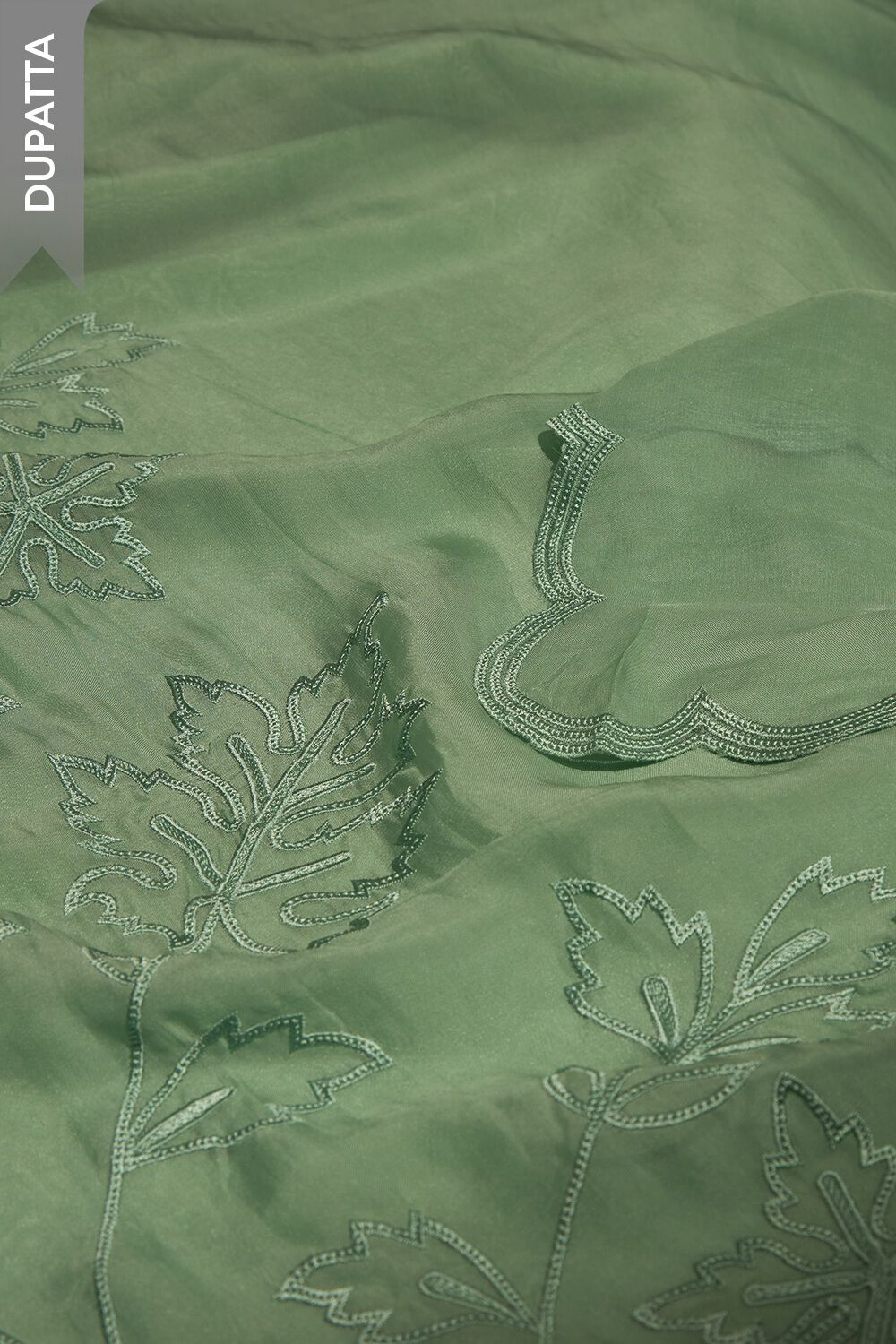 Light Green Viscose Embroidered Unstitched Suit Set Taneira Online Store