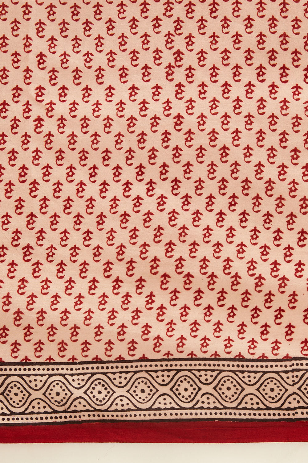 White Pure Cotton Bagh Printed Saree image number null