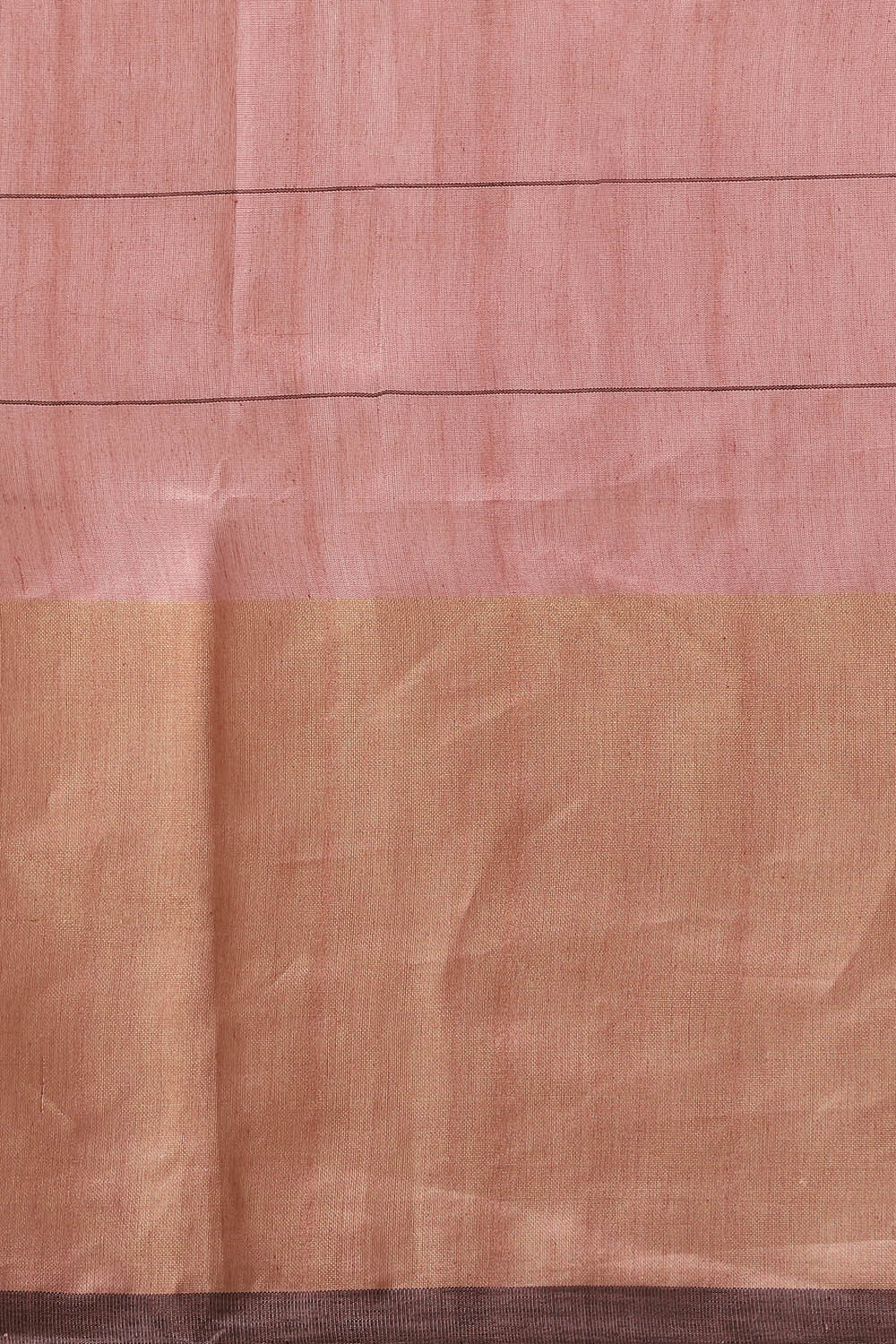 Light Pink Pure Tussar Silk Bhagalpuri Saree image number null