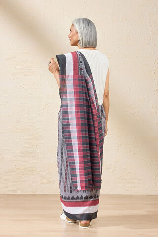 Grey Odisha Pure Cotton Ikat Saree thumbnail image number null