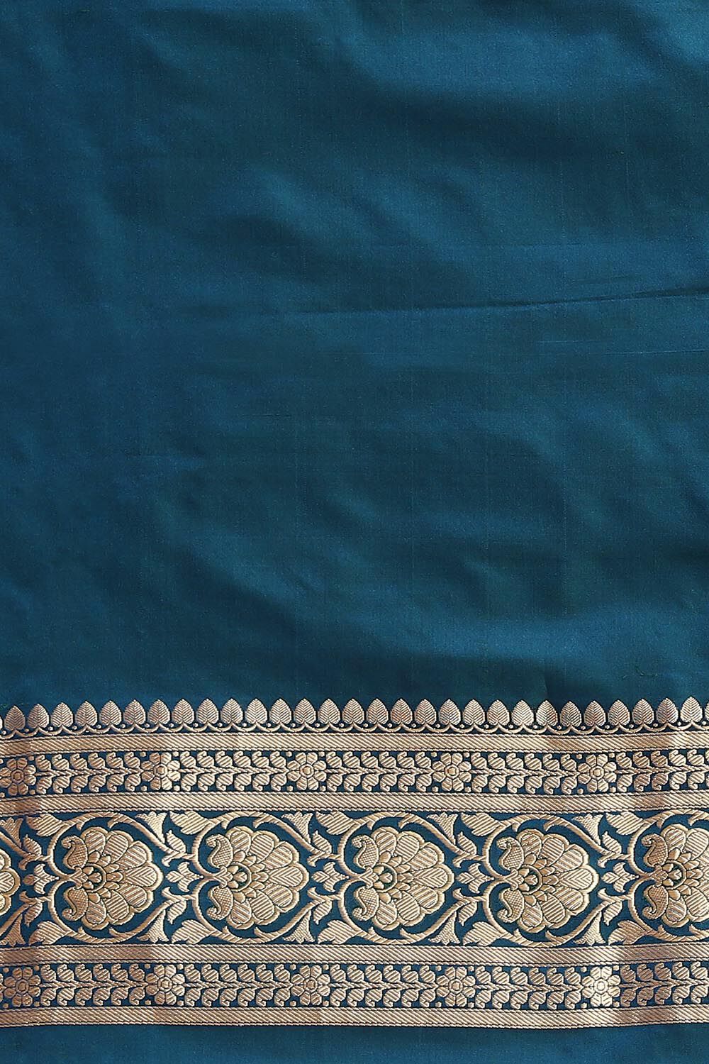 Dark Blue Pure Silk Banarasi Tanchoi Saree image number null