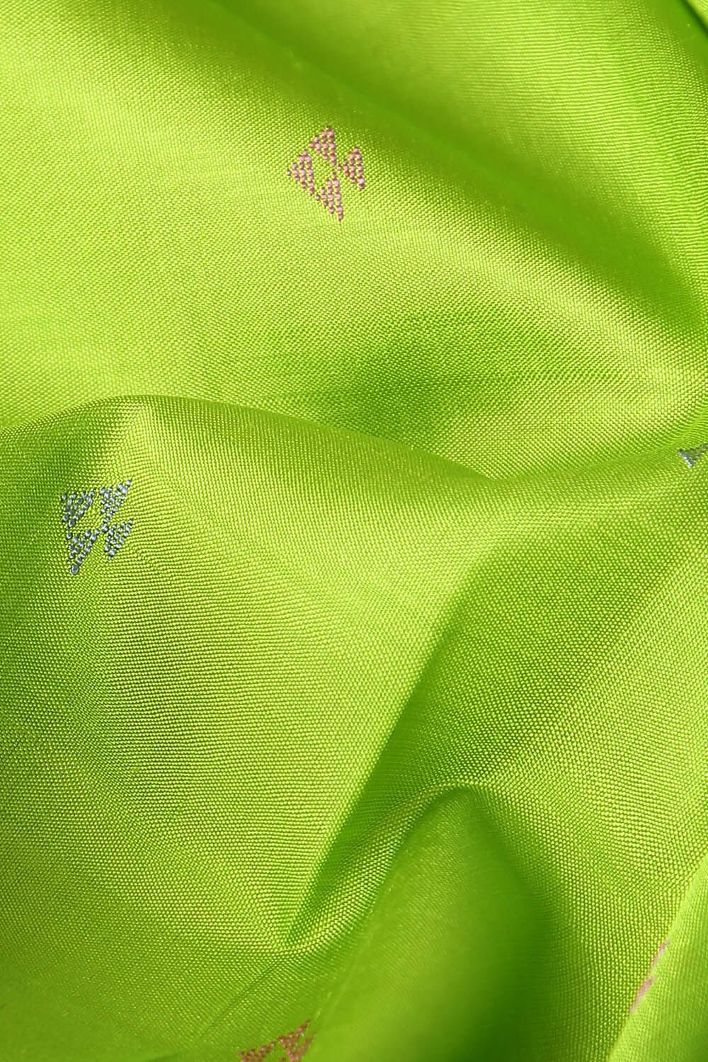 Light Green Pure Silk Kanjivaram Saree image number null