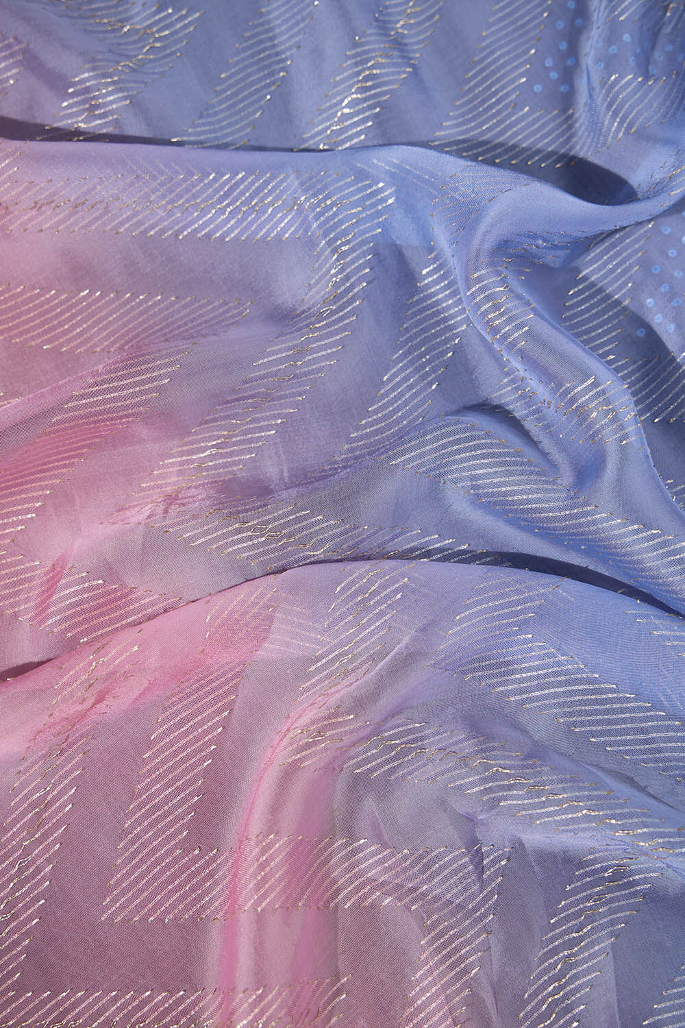 Blue Viscose Embroidered Saree image number null