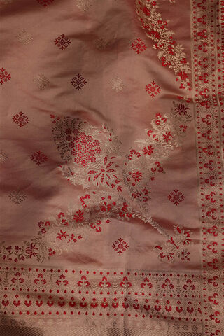 Beige Banaras Silk Saree thumbnail image number null