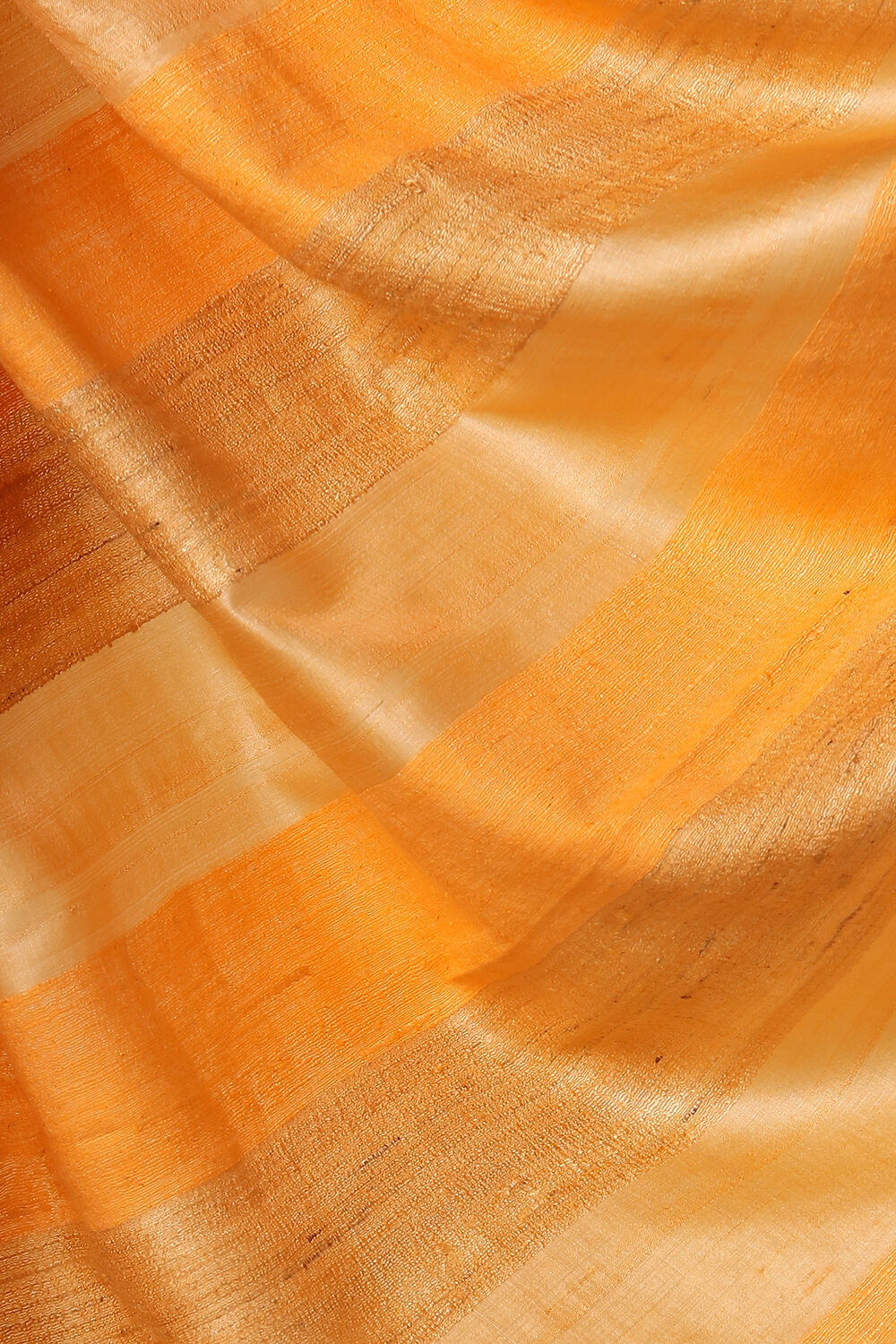 Orange Pure Tussar Silk Woven Saree image number null