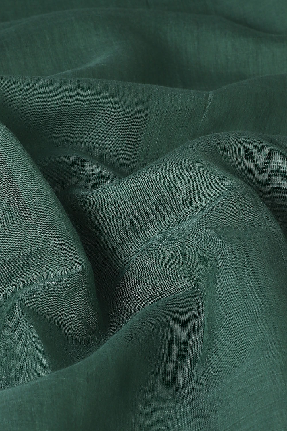 Green Pure Silk Cotton Bengal Jamdani Saree image number null