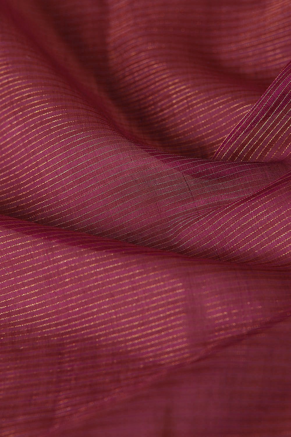 Dark Pink Pure Cotton Tissue Maheswari Saree image number null