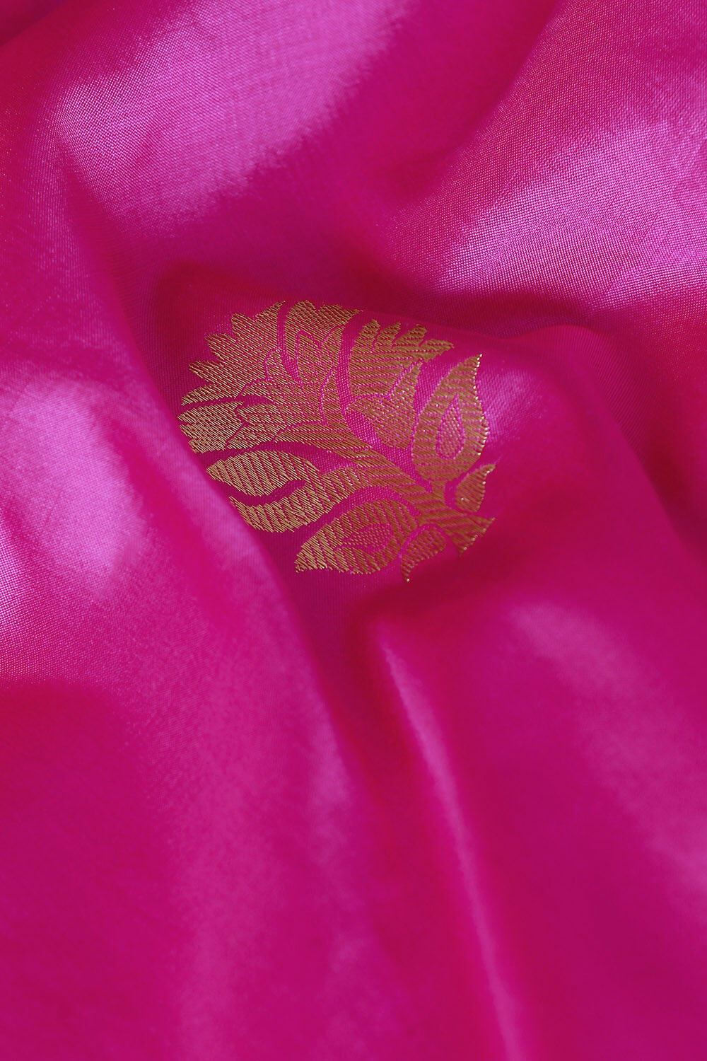 Dark Pink Pure Silk Banarasi Saree image number null