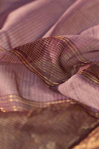 Purple Woven Pure Silk Cotton Maheshwari Saree thumbnail image number null