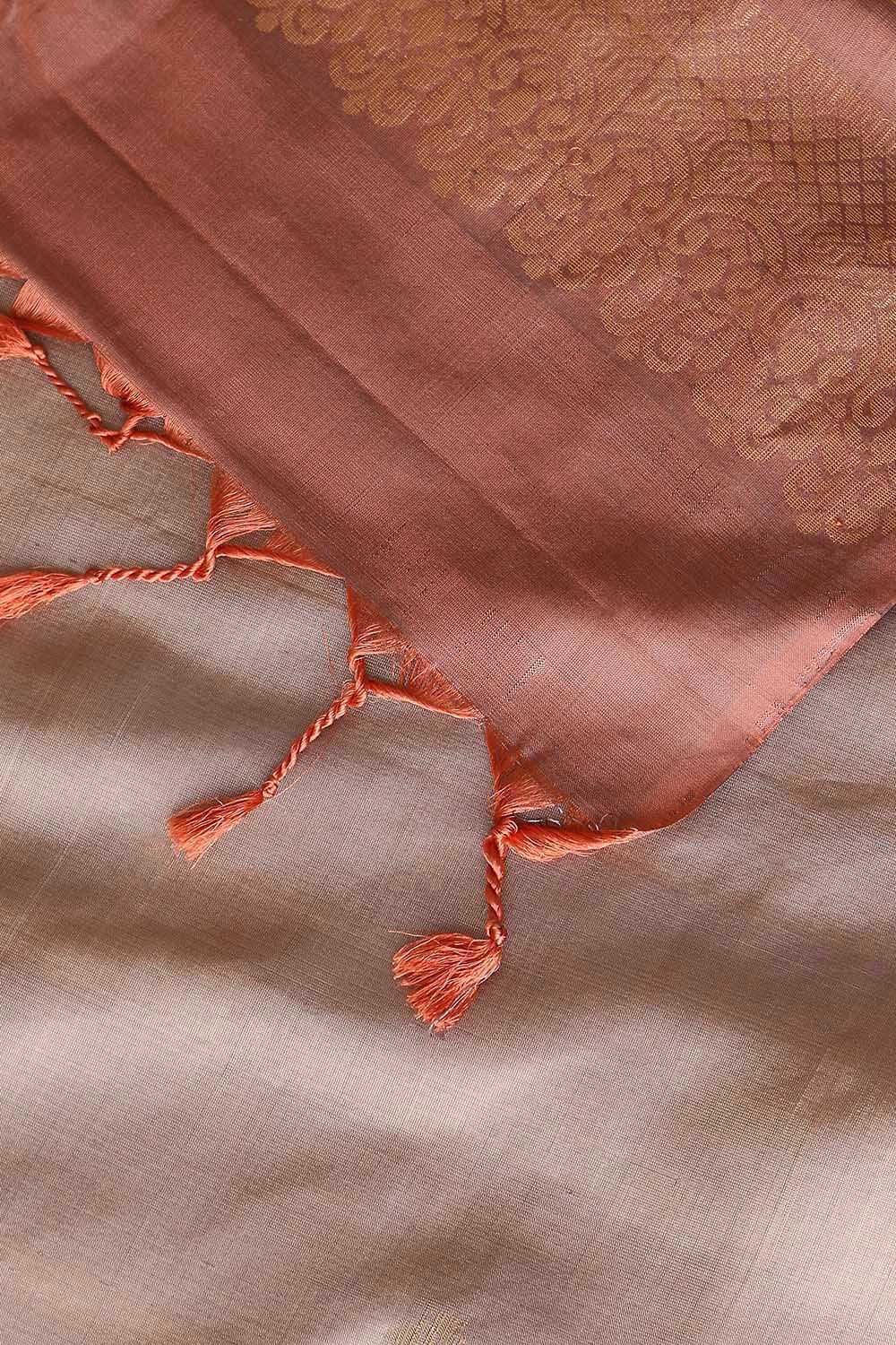 Light Violet Pure Silk South Saree image number null