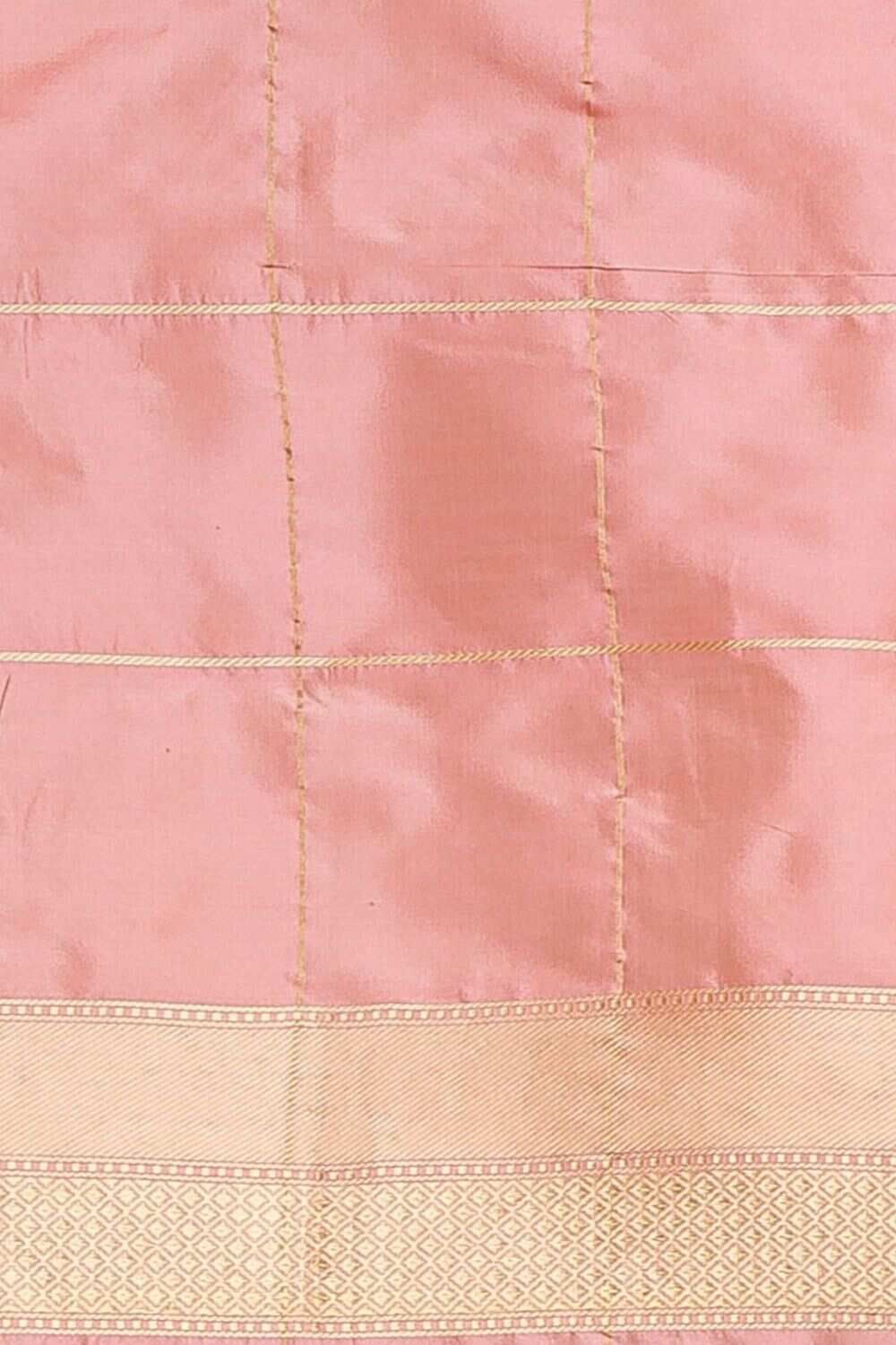 Light Pink Pure Banarasi Silk Sarees image number null