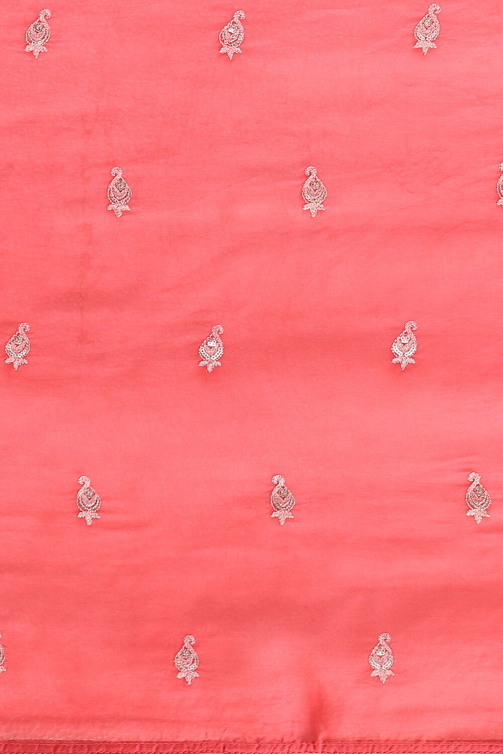 Red  Viscose Embroidered Saree image number null
