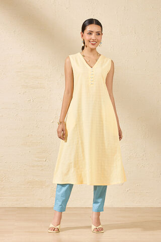 Light Blue Pure Cotton Marble Printed Kurta Set thumbnail image number null