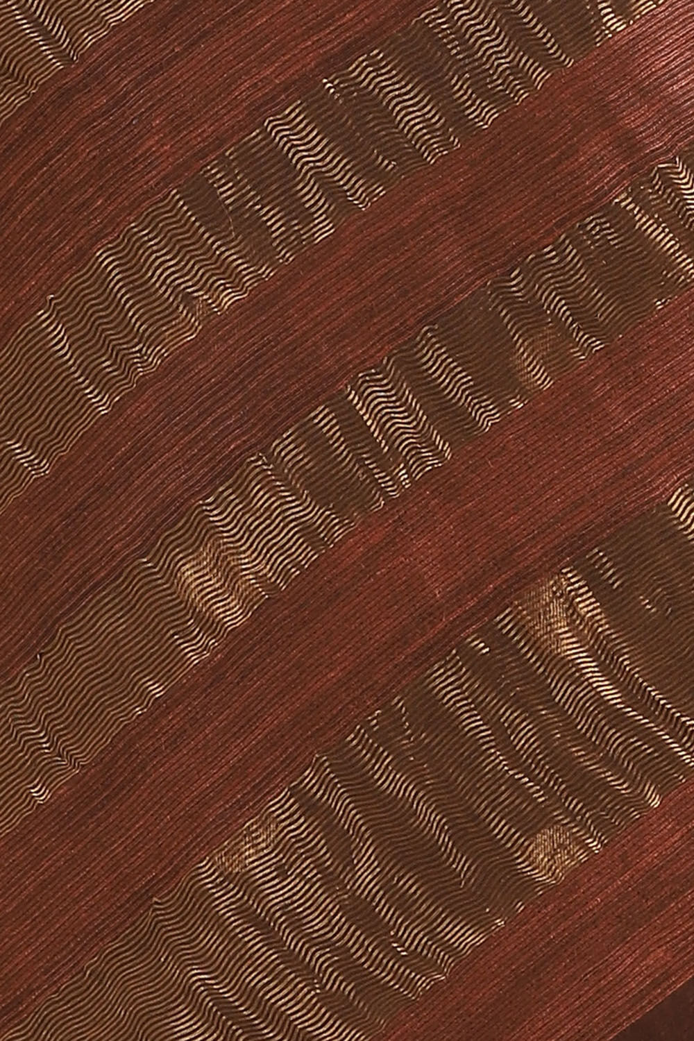 Brown Pure Silk Linen Bengal Saree image number null