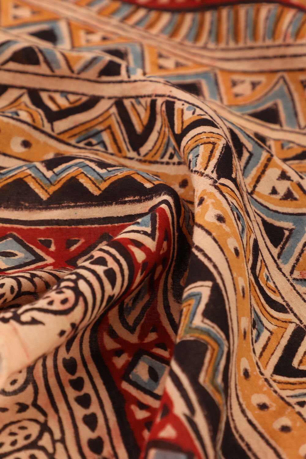 Black Pure Cotton Machilipatnam Kalamkari Saree image number null