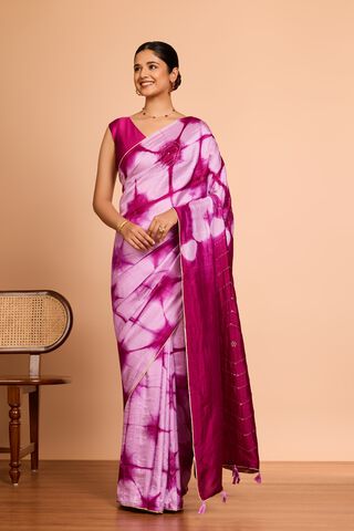 Light Pink Murshidabad Pure Silk Mukaish Saree thumbnail image number null